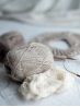 Ruke knit Semi-Wool yarn - Light beige (melange) (72), 100g