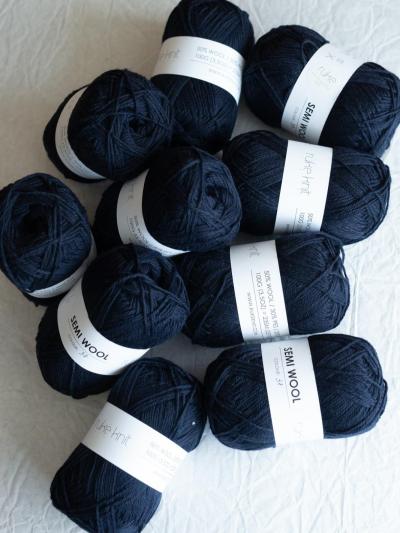 Ruke knit Semi-Wool yarn - Deep blue (37), 100g