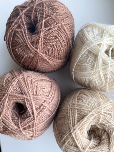 Ruke knit wool yarn, 100 g / 350 m - 3.5 oz / 383 yds, sport weight