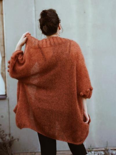 Monday Midi Cardigan strikkeopskrift (PDF)