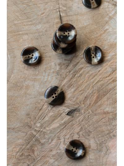 Jacket buttons striped, brown