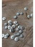 Antique silver buttons GOTS 15 mm