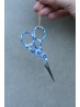 Knitting scissors stork 11.5cm Blue flower
