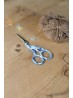 Knitting scissors stork 11.5cm Blue flower