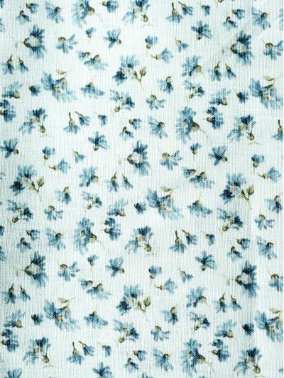 Lining with blue flowers