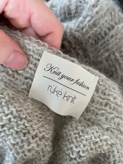 Printed textile label Knit your fashion