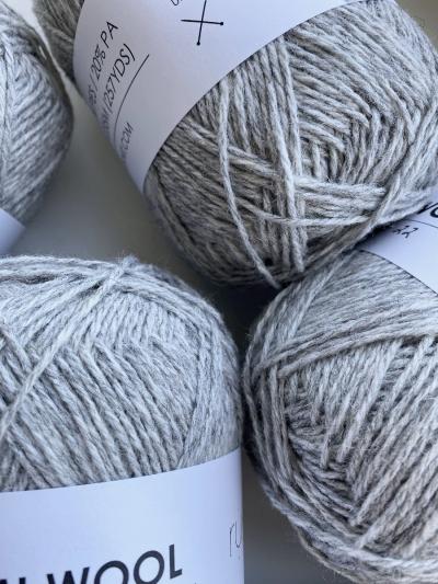 Ruke knit Semi-Wool yarn - Silver grey (22), 100g