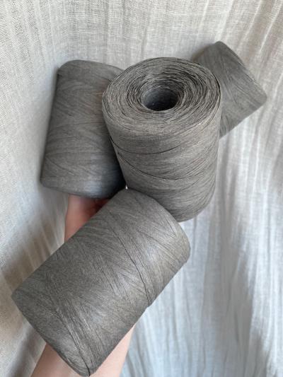 Ruke knit Raffia yarn - Slate grey (64), 200g