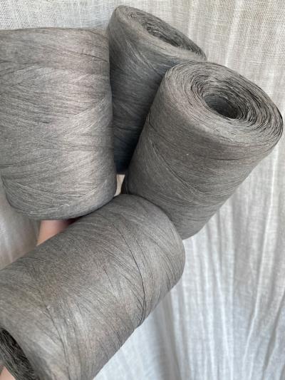 Ruke knit Raffia yarn - Slate grey (64), 200g