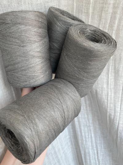 Ruke knit Raffia yarn - Slate grey (64), 200g