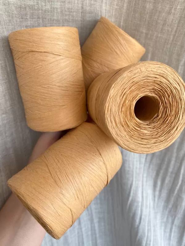 Ruke knit Raffia yarn - Tan (39), 200g