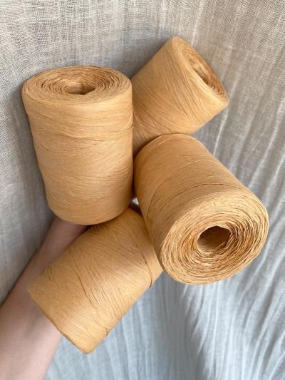 Ruke knit Raffia yarn - Tan (39), 200g