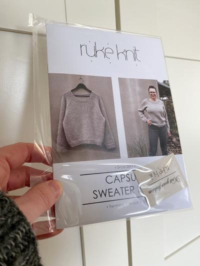 PRINTED knitting pattern for Capsule sweater no. 1