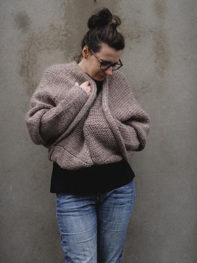 PRINTED Knitting pattern for Light air cardigan