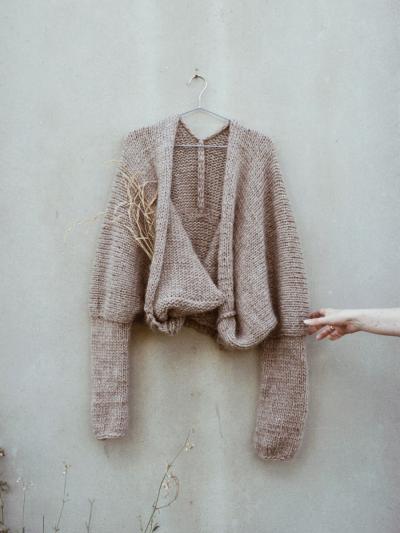 PRINTED Knitting pattern for Light air cardigan