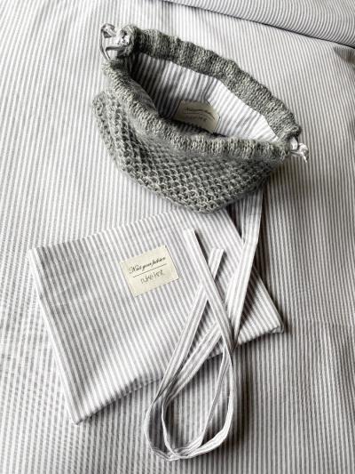 Lining for Ruke clutch bag - striped, M size