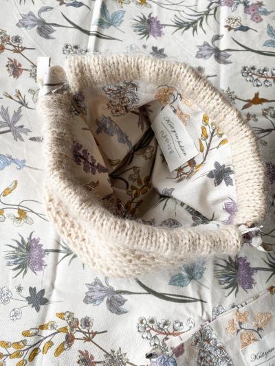 Lining for Ruke clutch bag - flowered, M size