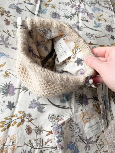 Lining for Ruke clutch bag - flowered, M size