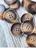Ruke Bioresin buttons, brown