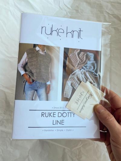 Printed Knitting pattern for Ruke dotty line 4 in 1