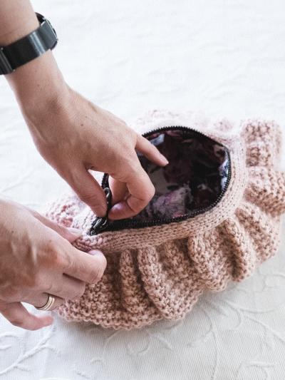 PRINTED Knitting pattern for Monday clutch bag