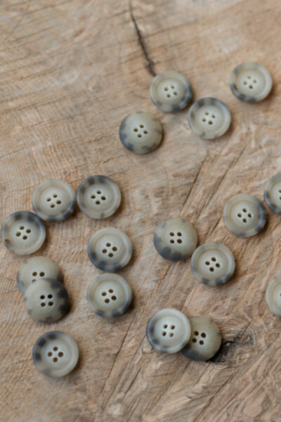 Recycled paper buttons GOTS 20 mm
